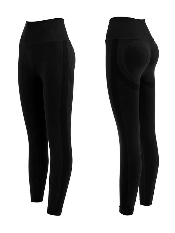 Peach Hip High Waist Yoga Leggings Sport Pants