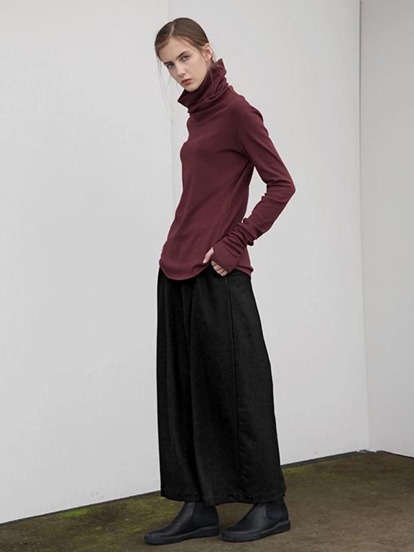 Autumn Winter Turtleneck Comfortable Plus Velvet Blouse