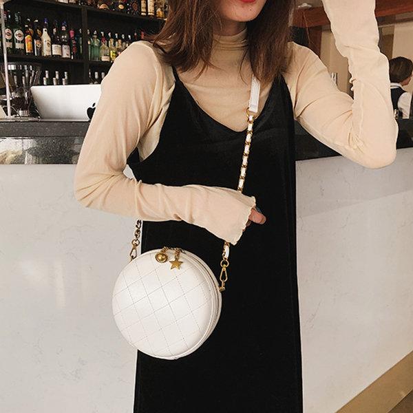 Canteen Bag Chain Argyle Hardware Crossbody Bag