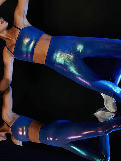 High Waist Tight Reflective Leggings