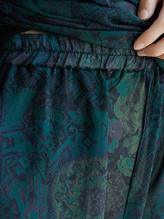 Chiffon Plus Size Loose Printed Leisure Suits