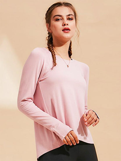 Long Sleeve Back Bandage Tees
