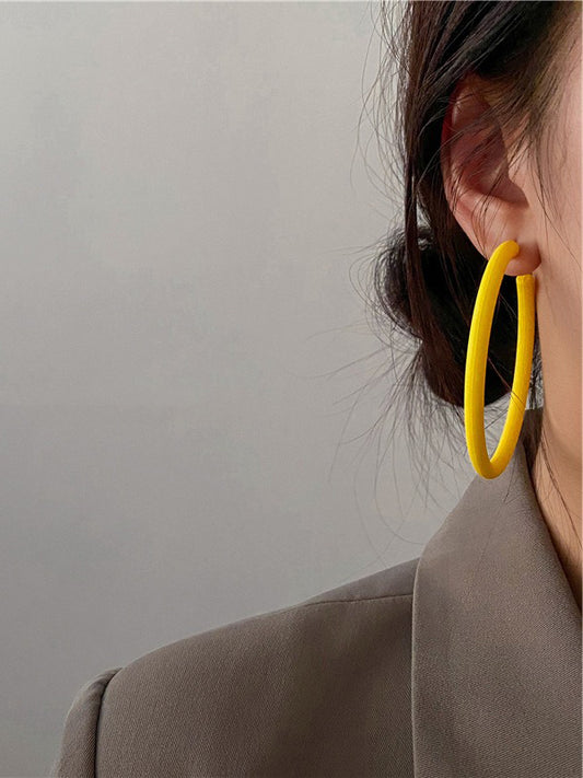 Original Simple Casual Solid Color Geometric Earrings