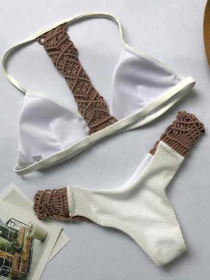 Triangle Crochet Bikinis Swimwear