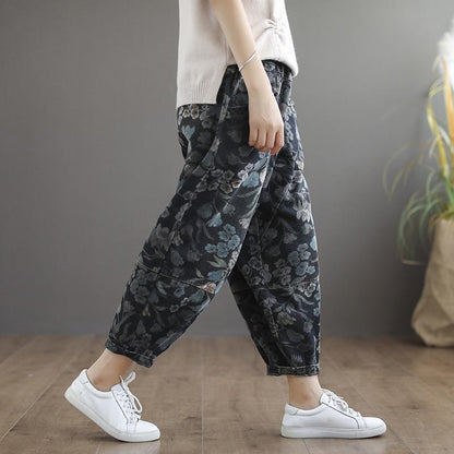 Buykud Floral Printed Comfortable Loose Harem Pants