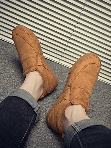 Warm Solid Color Loafers