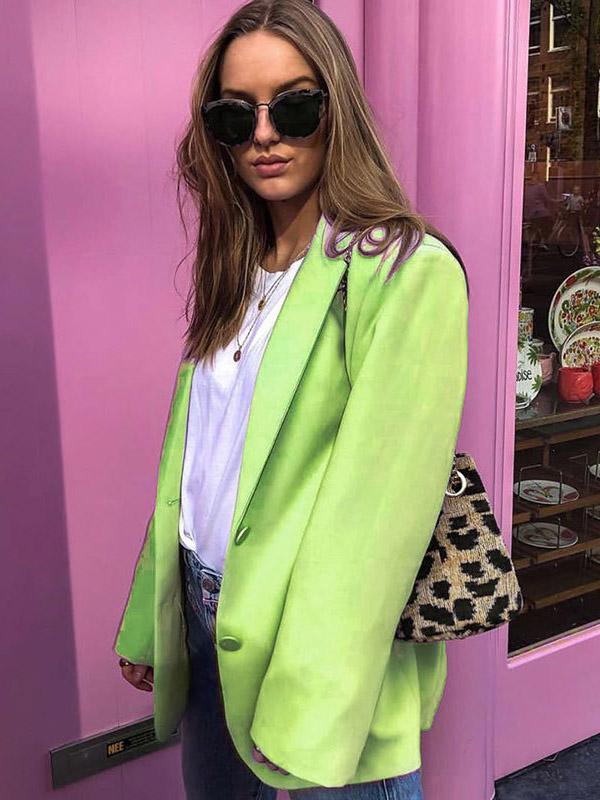 Leisure Fashion Solid Coat