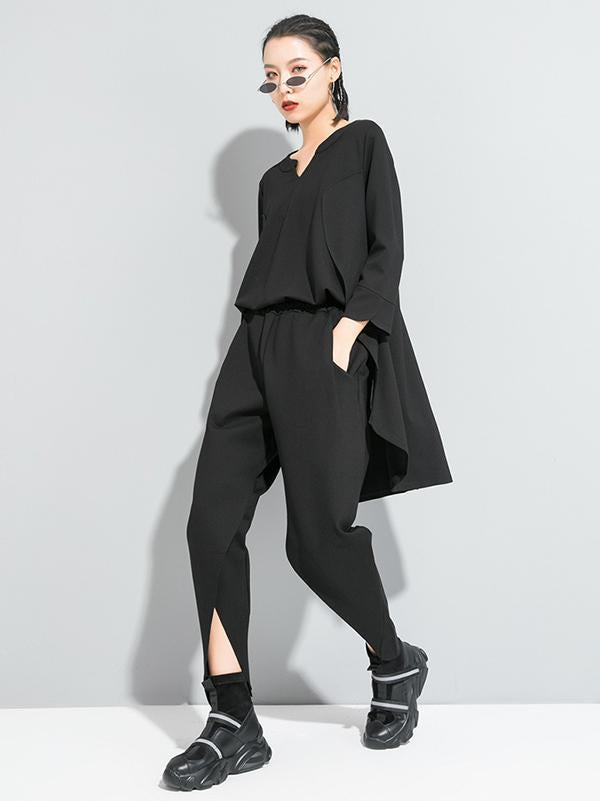 Original Solid Irregularity Harem Pants