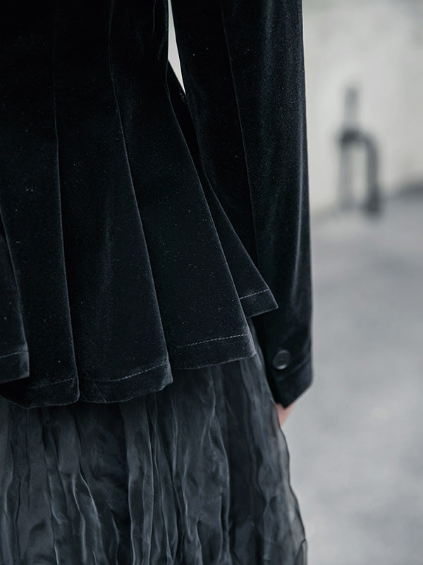Simple Solid Color Stand Collar Zipper Jacket