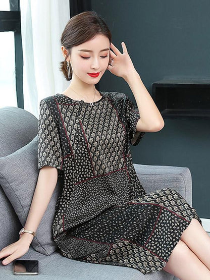 Loose Short Sleeves Dress