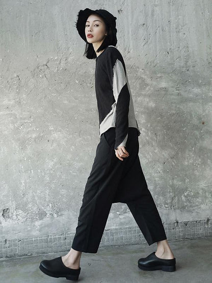 Light Split-joint Harem Pants