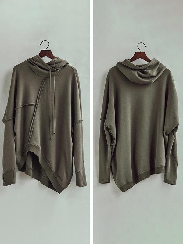 Handsome Casual Asymmetrical Ladies Hoodie