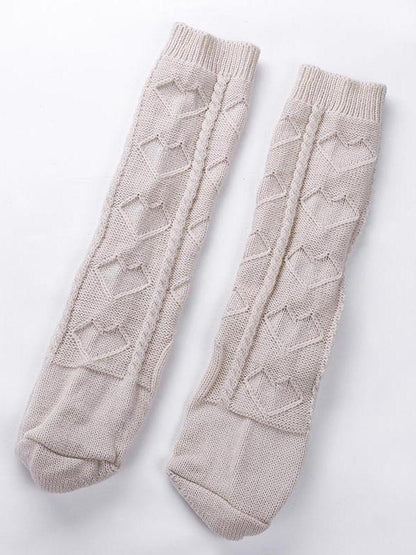 Knitting Solid Colors 5 Colors Stocking