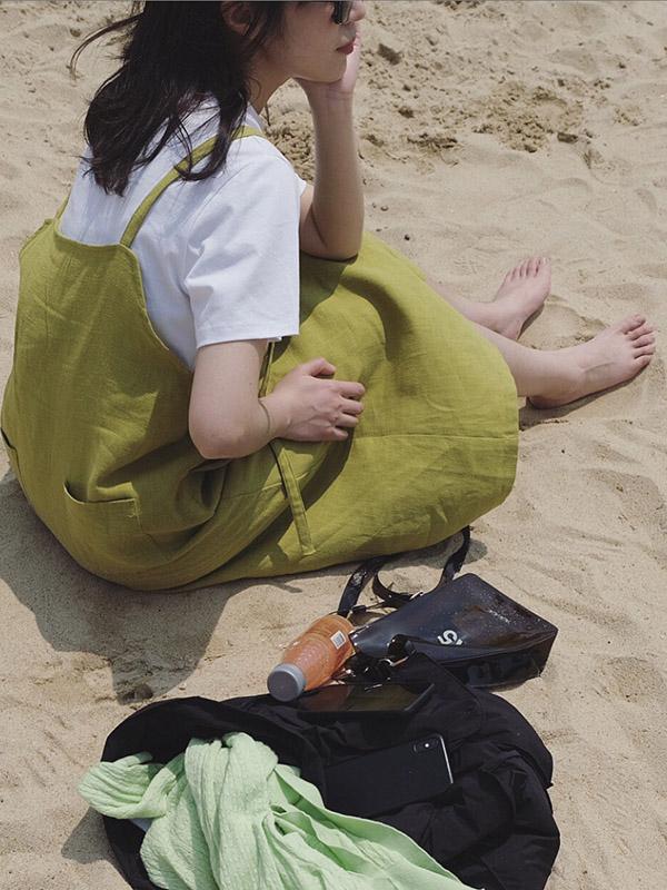 Casual Linen Slip Dress