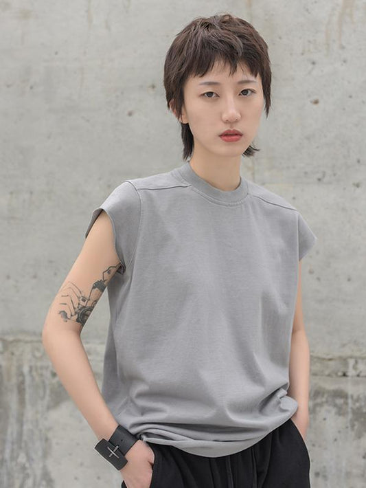 Fringed Loose Solid T-Shirt