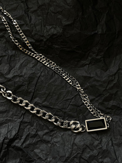 Fashion Hip Hop Geometry Chain Necklace