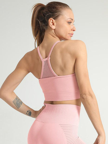Solid Quick Dry Shockproof Wrap Sports Bra