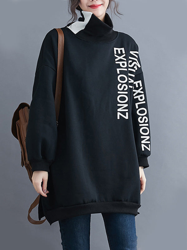 Original Split-Joint Letter Print Sweatshirts
