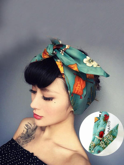 Printed Rabbit-ears Hair Band