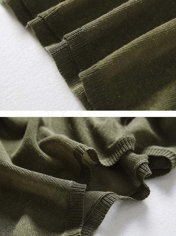 Casual Solid Light Maturity Knitwear