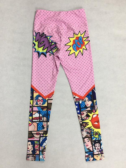 Fashion Floral Printed Fitness Yoga Legging