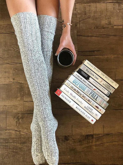 Knitting Over Knee-high 5 Colors Stocking