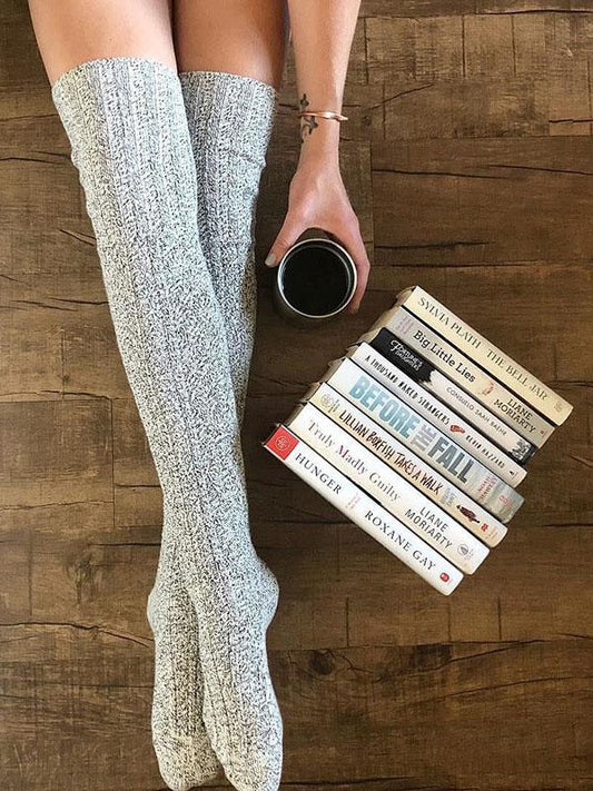 Knitting Over Knee-high 5 Colors Stocking