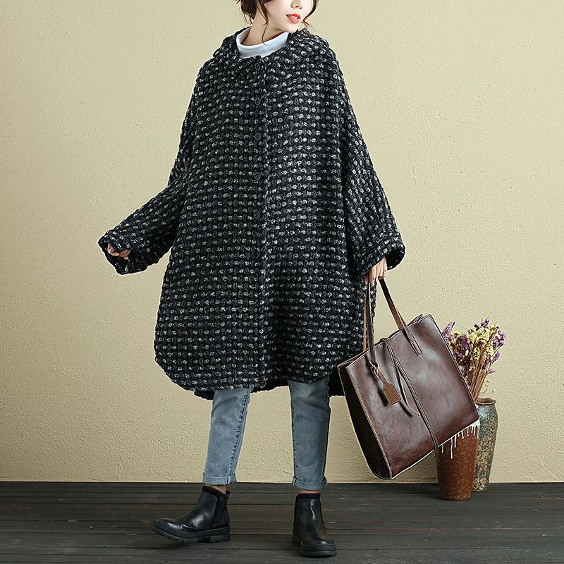 Women Autumn Winter Hoodies Single Breasted Long Sleeve Pockets Irregular Coat