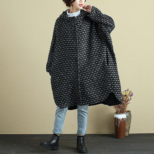 Women Autumn Winter Hoodies Single Breasted Long Sleeve Pockets Irregular Coat
