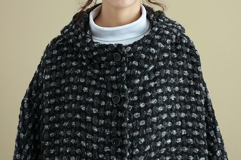 Women Autumn Winter Hoodies Single Breasted Long Sleeve Pockets Irregular Coat
