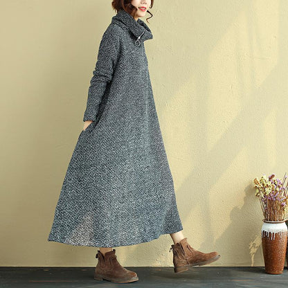 Winter Loose Turtleneck Casual Dress For Women