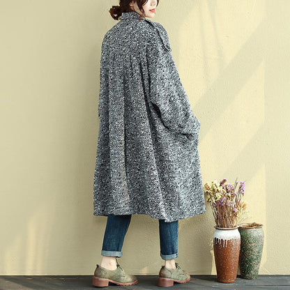 Winter Loose Double Breasted Overcoat For Women
