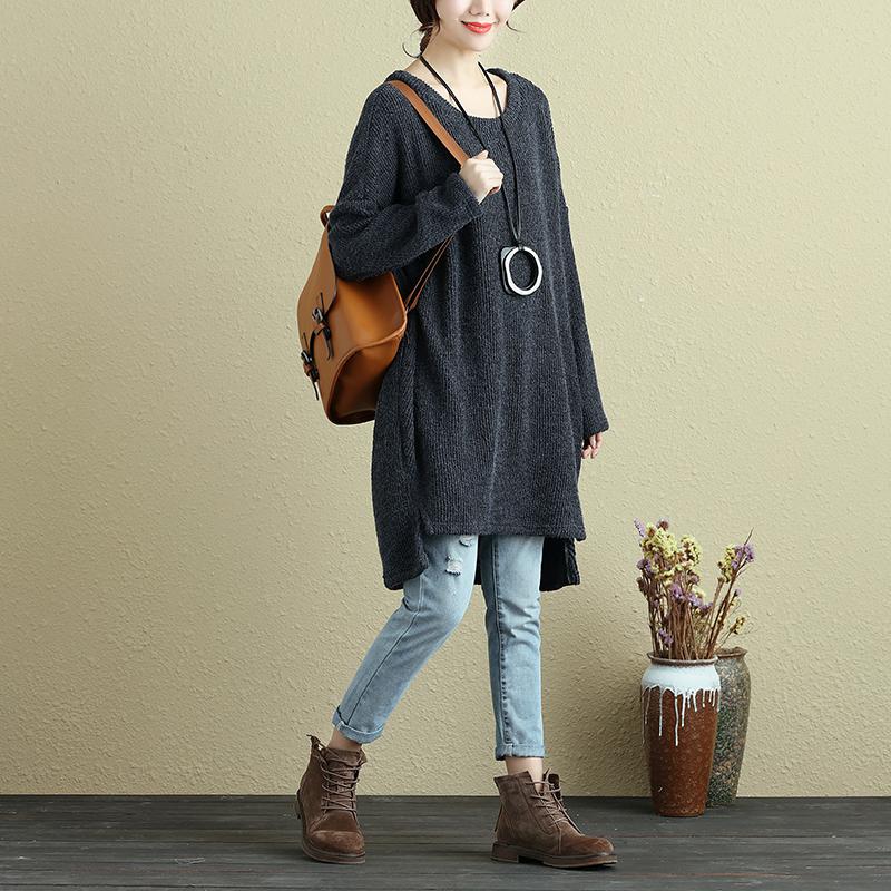 Autumn Round Neck Long Sleeve Woolen Women Sweater Shirt
