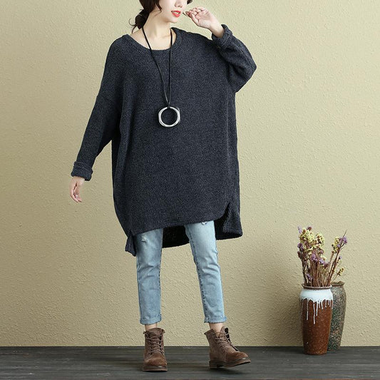 Autumn Round Neck Long Sleeve Woolen Women Sweater Shirt