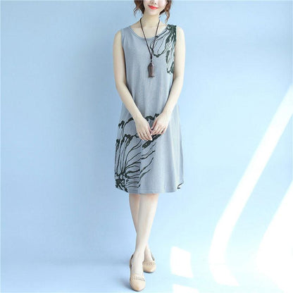 Women Retro Casual Slim Slip Dress