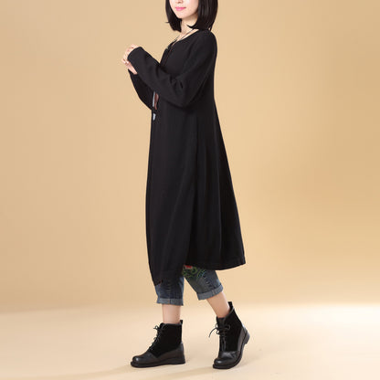 Women Patchwork Printing Cardigan Knitted Sweater Coat