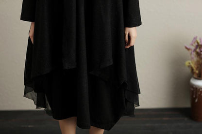 Keep Warm Chic Splicing Literature Winter Wine Red Women Twinset