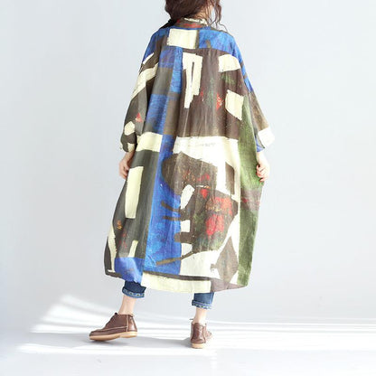 Spring Women Linen Long Shirt