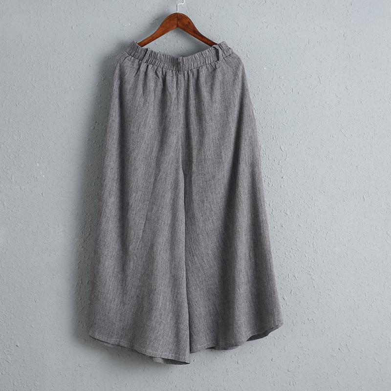 Summer Casual Wide Leg Pants Loose Linen Pants