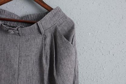 Summer Casual Wide Leg Pants Loose Linen Pants