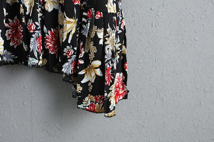 Splicing Women Dress Printed Floral Summer Dress