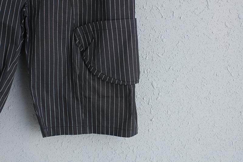 Stripe Summer Women Acrylic Polyester Short Pants