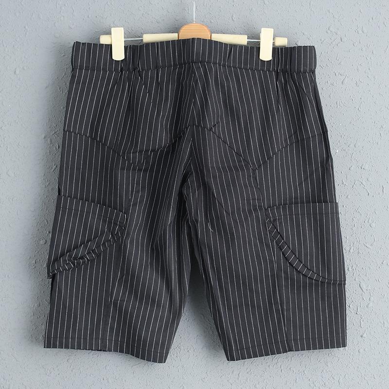 Stripe Summer Women Acrylic Polyester Short Pants