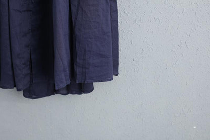 Women Long Sleeve Single Breasted Cotton Linen Long Shirt
