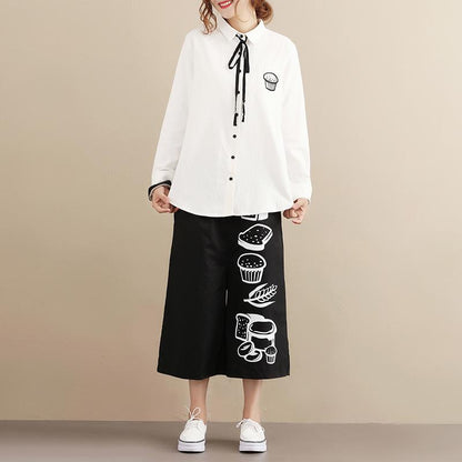 Simple Casual Autumn Long Sleeve Women Shirt