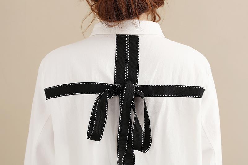 Simple Casual Autumn Long Sleeve Women Shirt