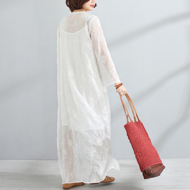 Round Neck Long Sleeve Women Two-Piece Dress+Vest