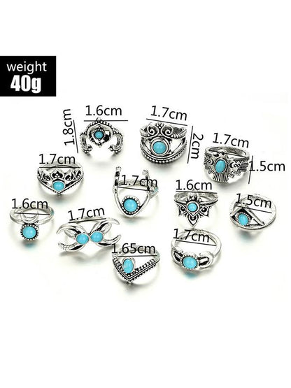Fashion Hollow Geometry Moon Rings Accessories