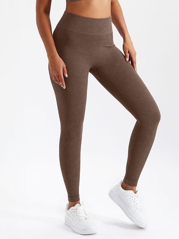 4 Colors Seamless Breathable High Waisted Sports Yoga Leggings