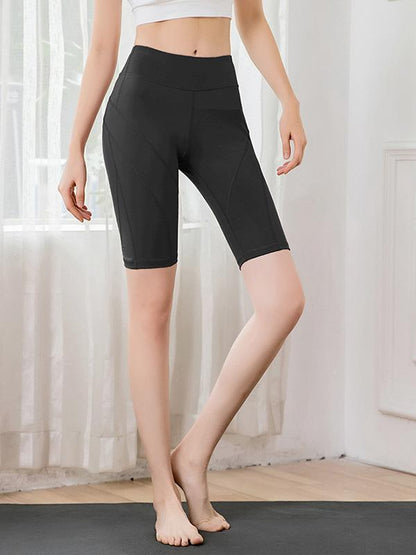 Lift The Hips Solid Yoga Shorts